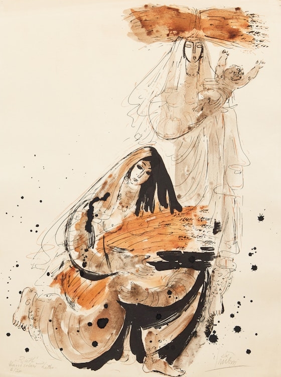 Reuven Rubin | Naomi and Ruth | MutualArt