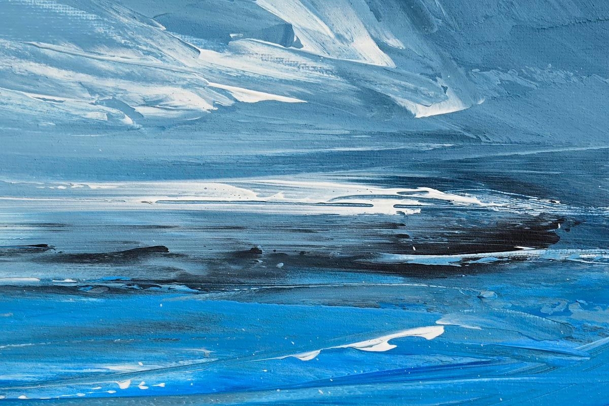 Rachel Keenan Semi Abstract Coastal Landscape (2020) MutualArt