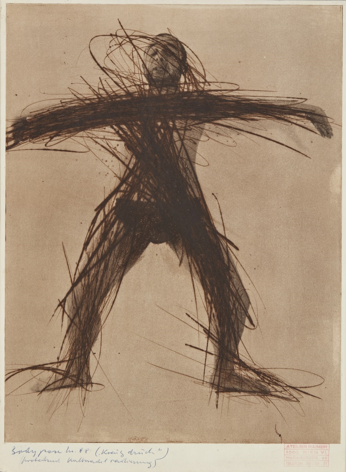 Arnulf Rainer | Body pose. (1988) | MutualArt