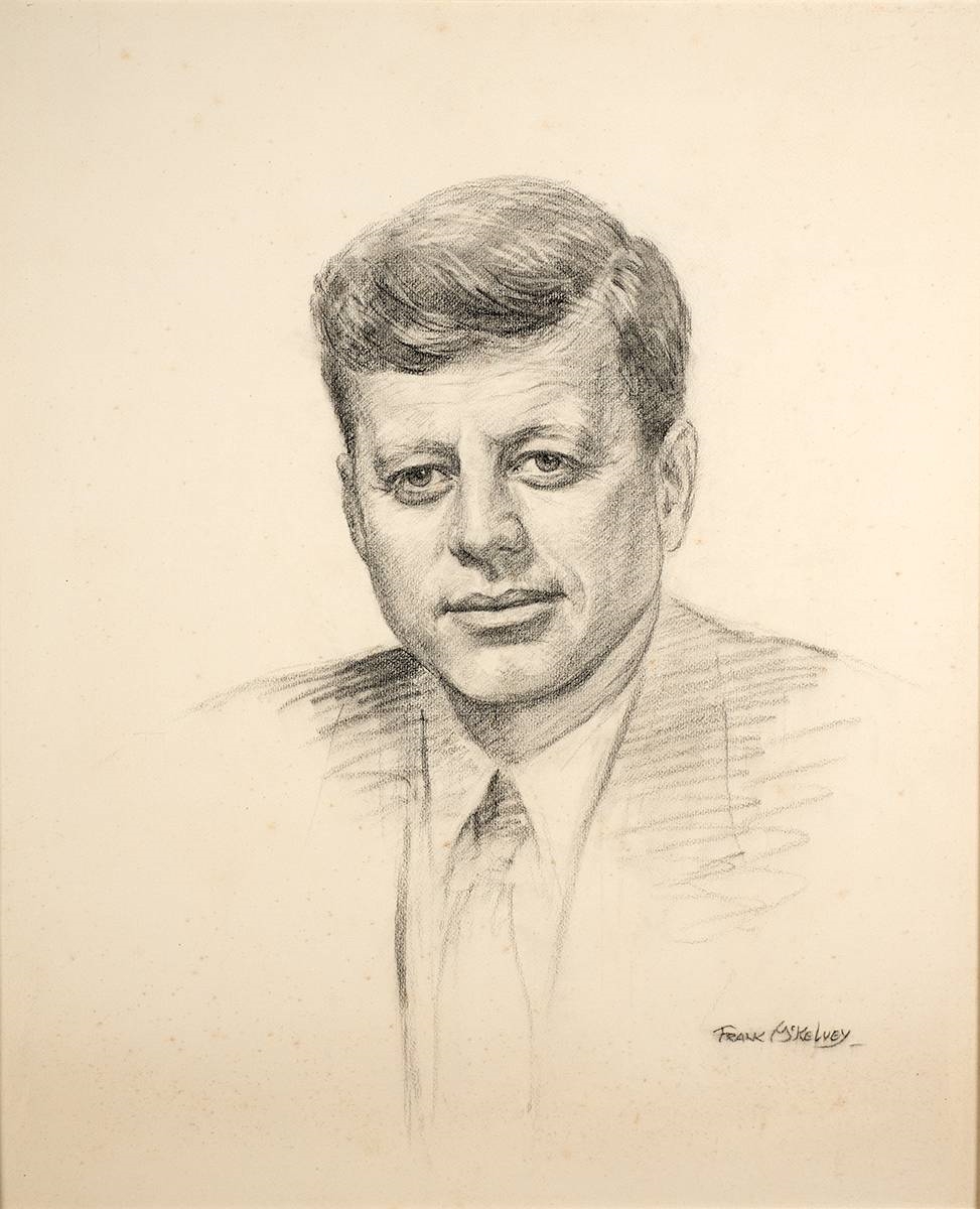Frank McKelvey | PORTRAIT OF JOHN F. KENNEDY | MutualArt