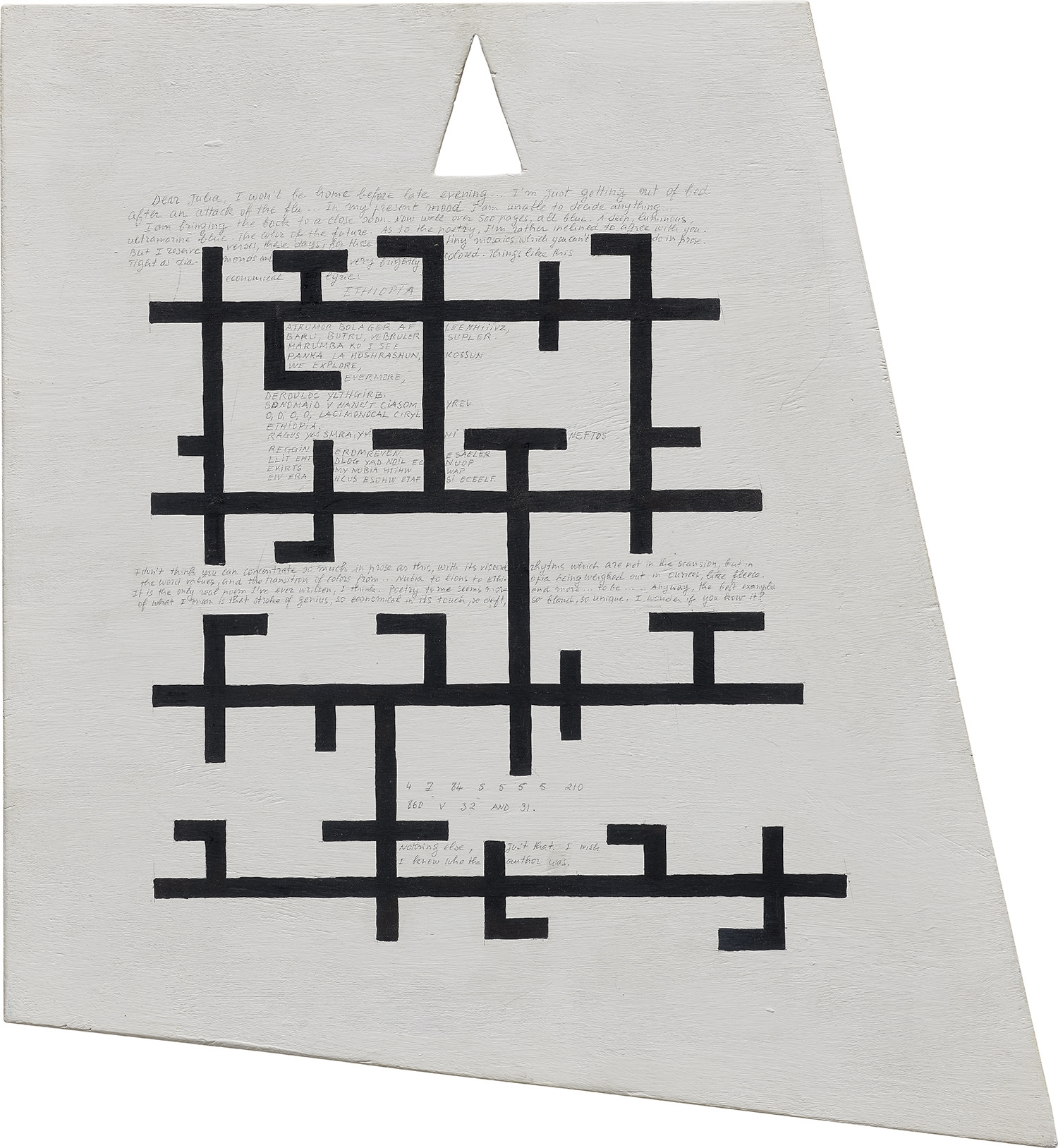 Guy de Cointet | Note from Ethiopia (1976) | MutualArt
