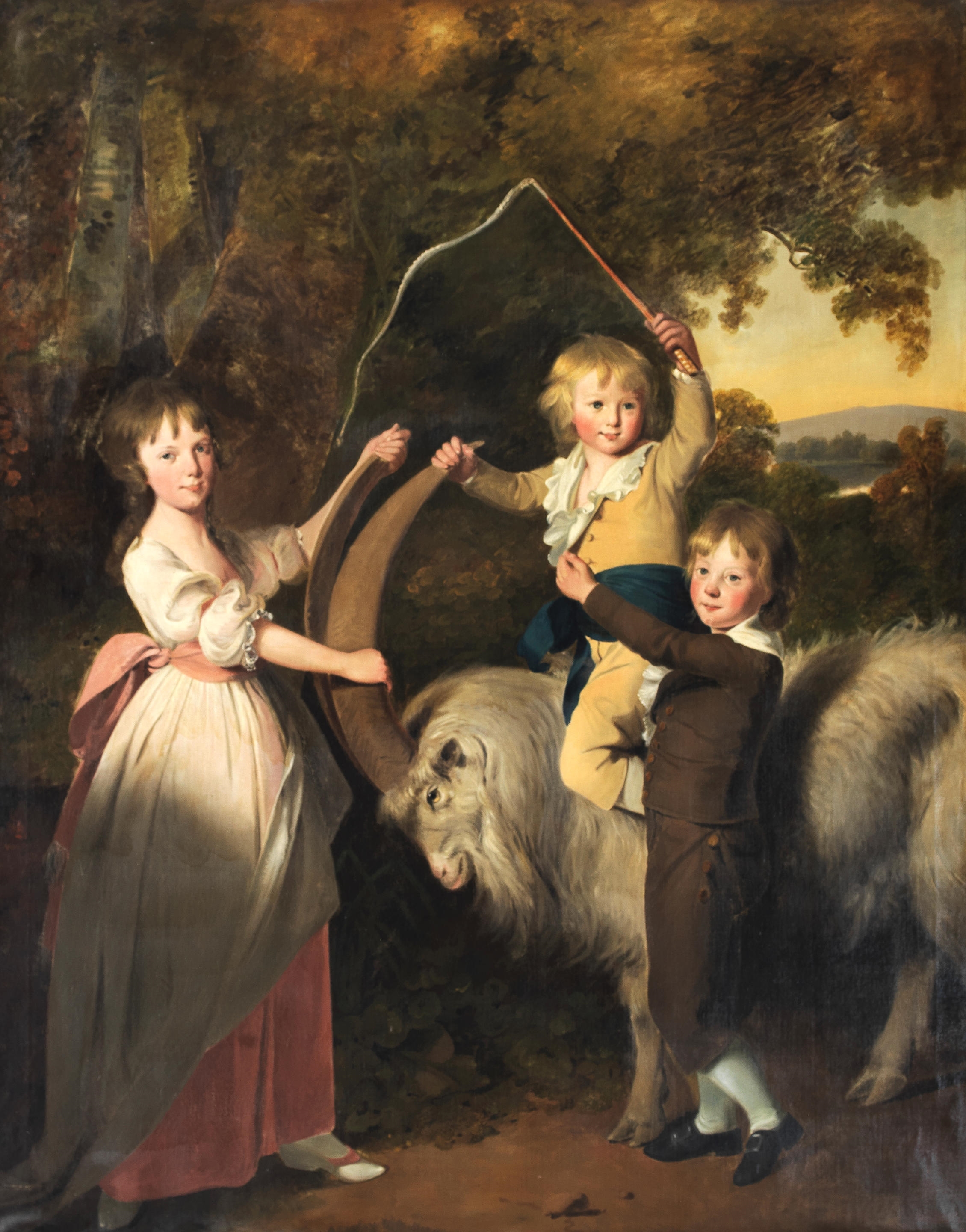 Joseph Wright of Derby | Group portrait of Elizabeth, Charles and John ...