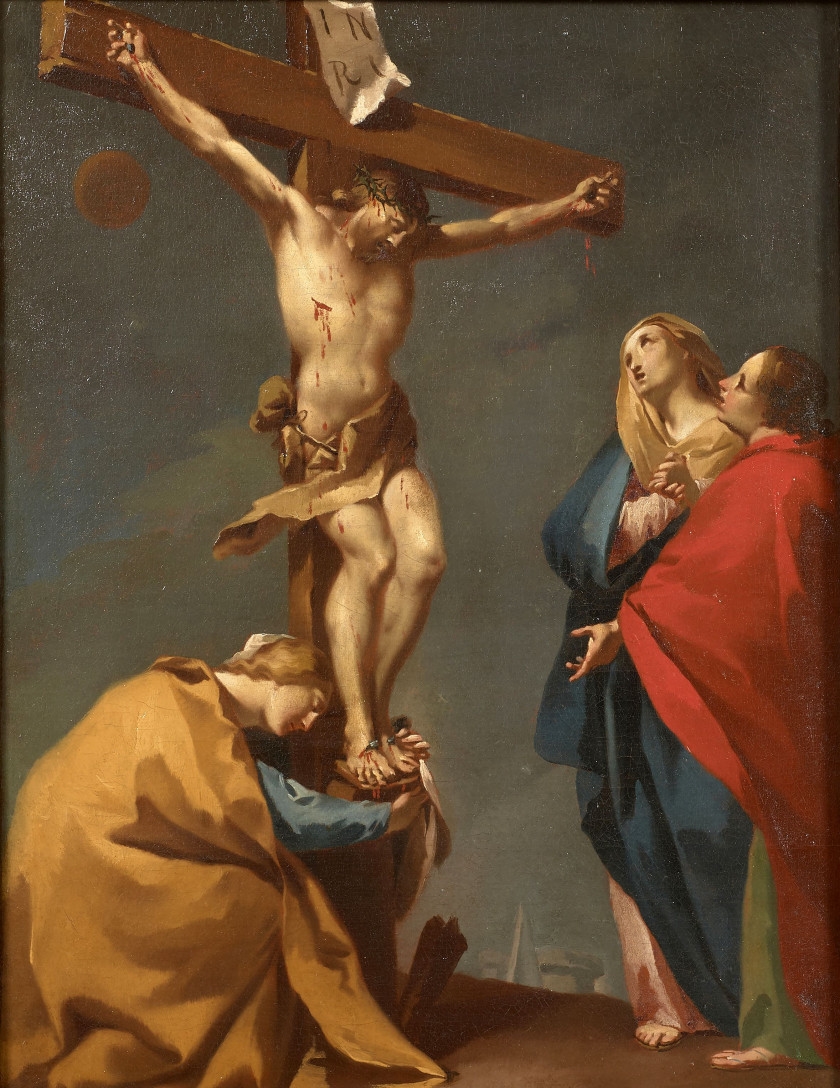 Artwork by French School, 17th Century, La Crucifixion, Made of Oil on canvas