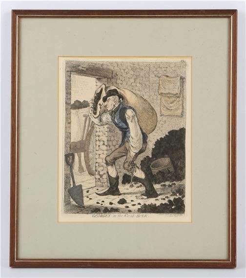 'Georgey in the Coal-Hole' by James Gillray, circa1850