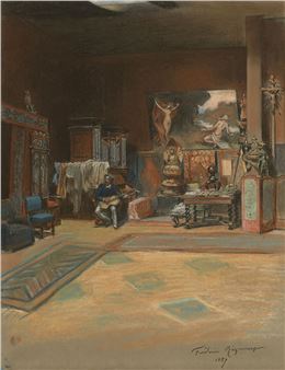 Carolus-Duran dans son atelier - Frédéric Regamey
