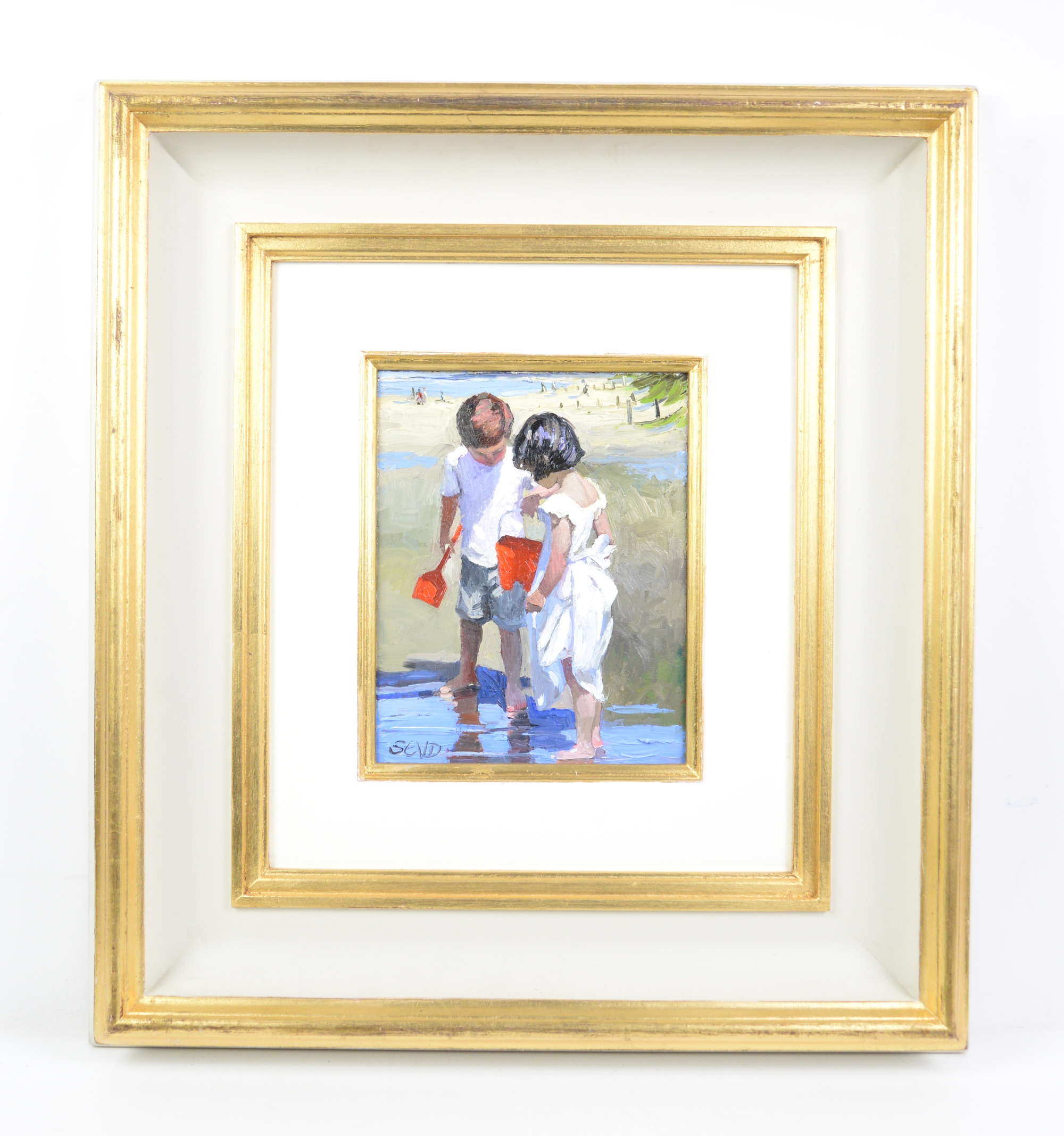 Sherree Valentine-Daines | 'Inspecting the Catch, Par Sands Beach ...