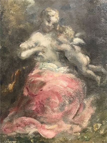 Venus and cupid by Marie-Abraham Rosalbin de Buncey