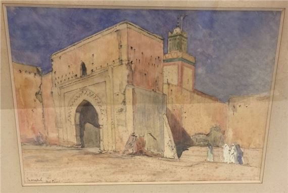 Entrance door of Marrakech by René Pinard, 1931