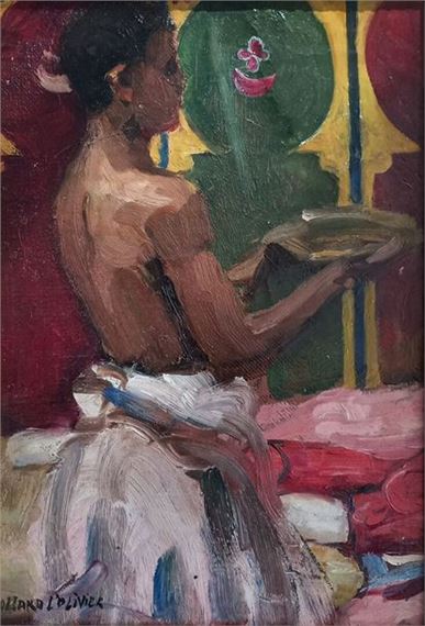 Servant with offerings by Fernand Allard L'Olivier