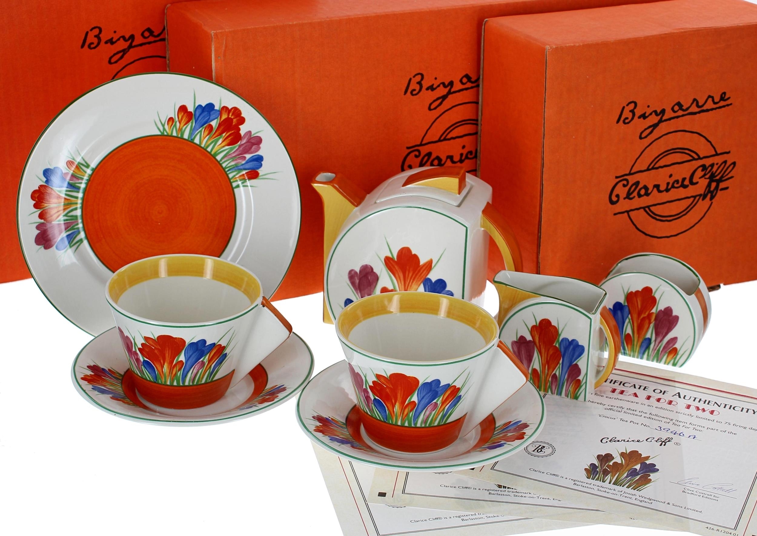 'Tea for Two' set by Clarice Cliff