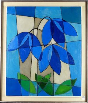 Untitled: Still Life in Blue, Green & Grey - Tilde Pedersen