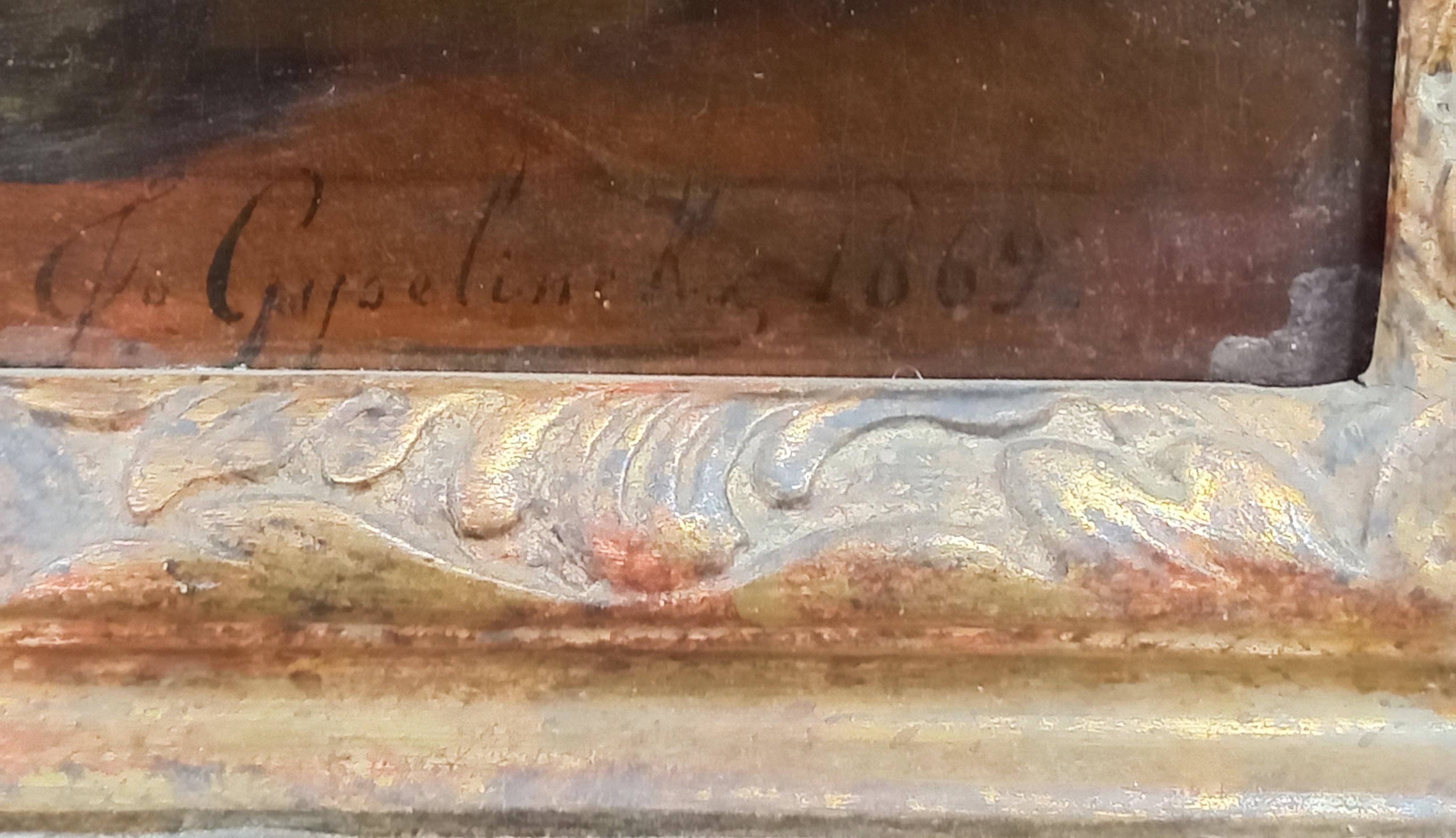 Artwork by Joseph Gyselinckx, Eine Mutter und ihre Kinder, Made of Painting  Oil on wood