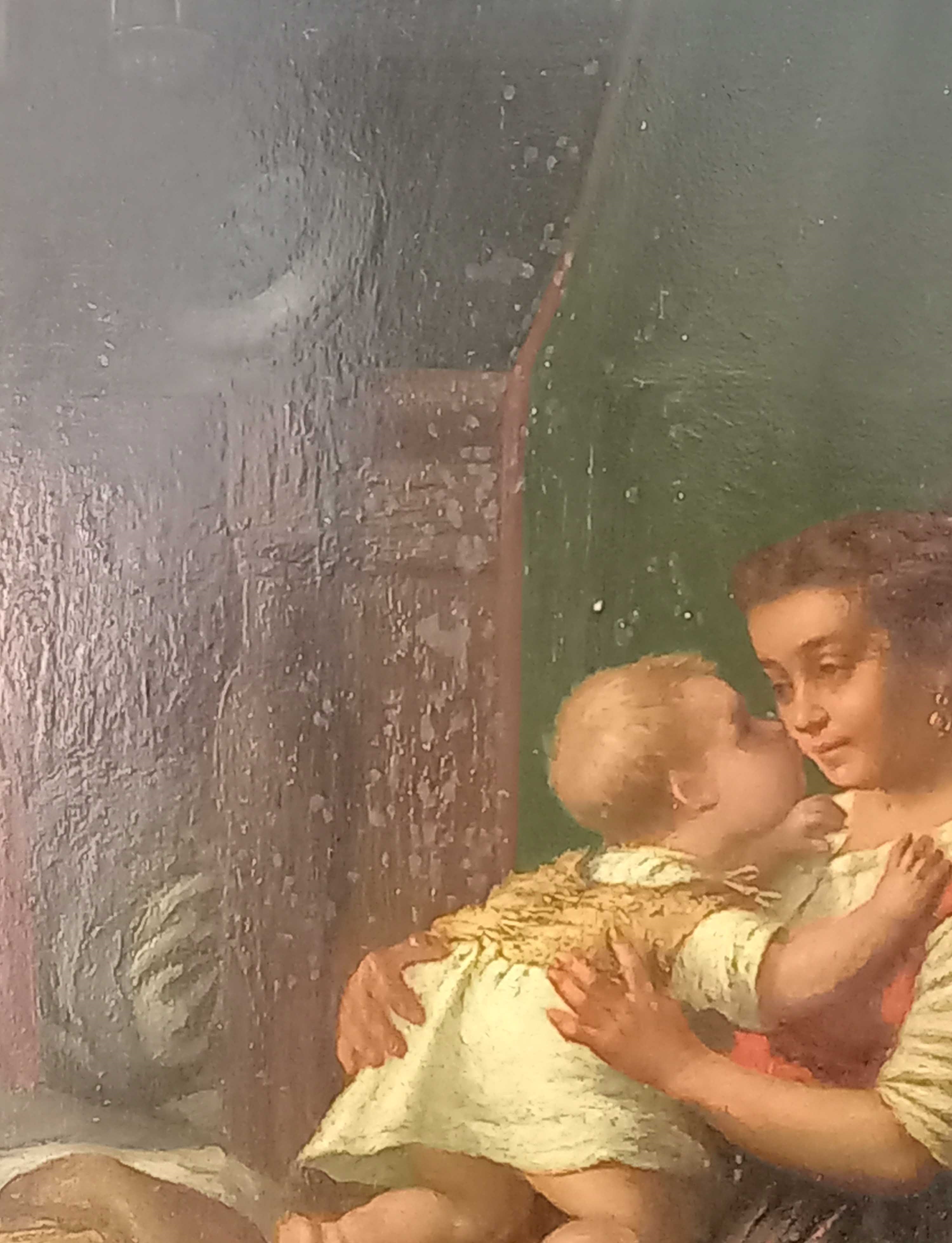 Artwork by Joseph Gyselinckx, Eine Mutter und ihre Kinder, Made of Painting  Oil on wood