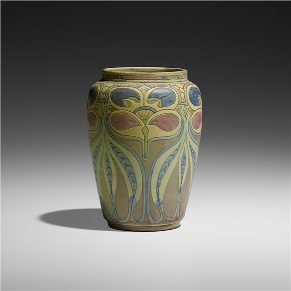 Frederick Hurten Rhead | Exceptional vase with Della Robbia-style ...