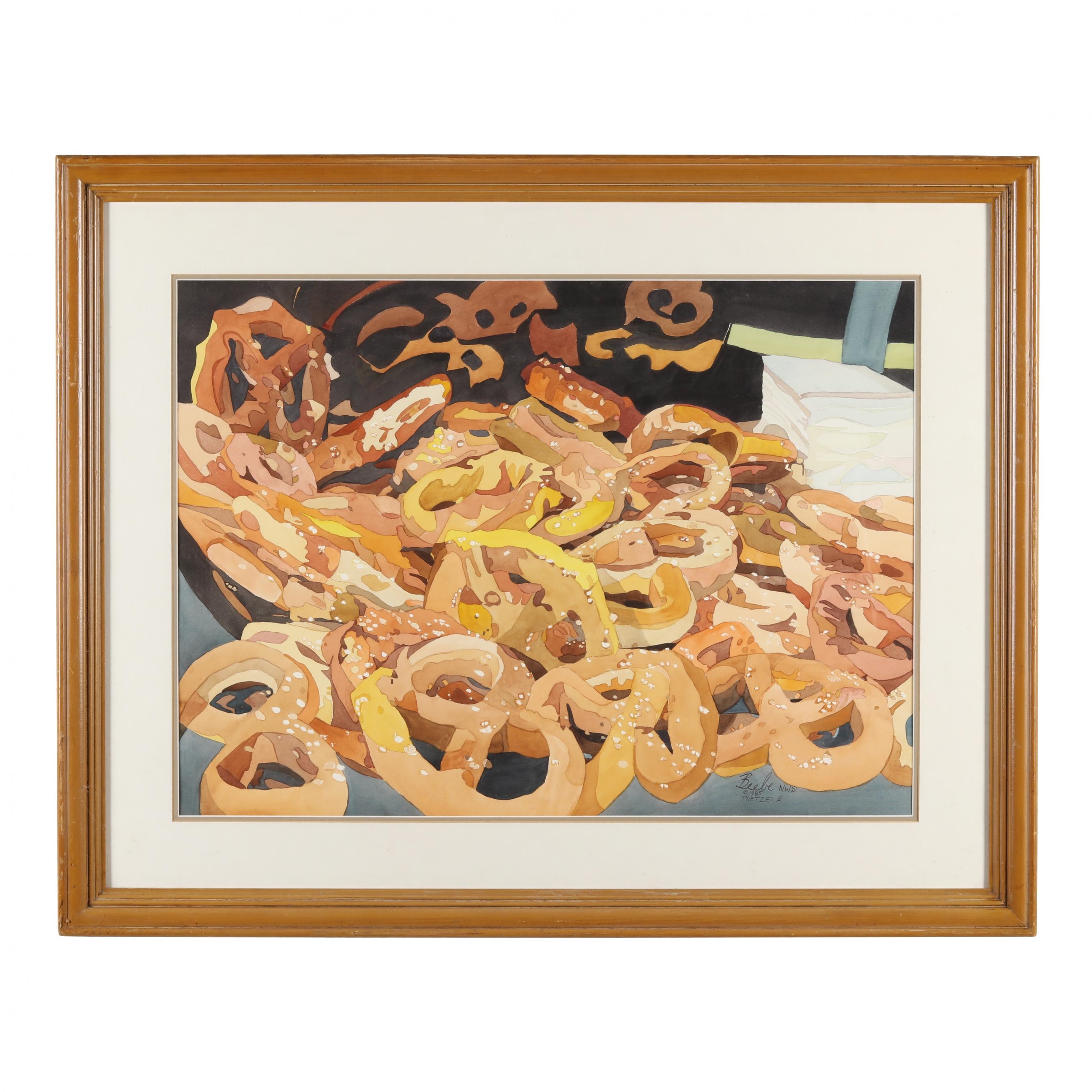 Artwork by Sandra Beebe, Pretzels, Made of Watercolor on paper