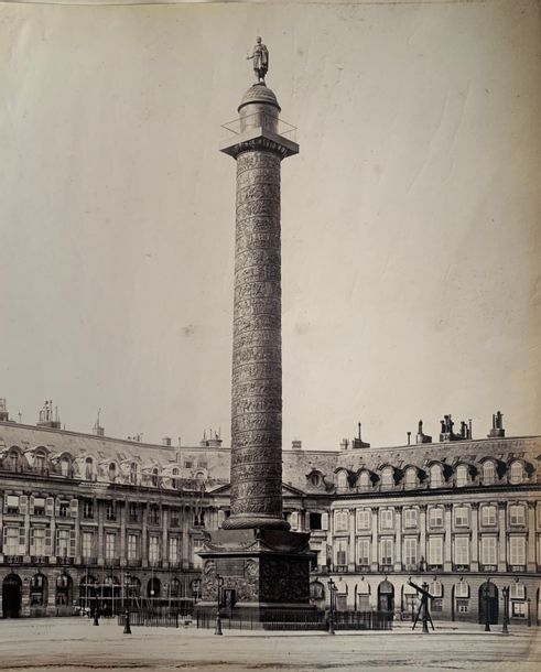 Francis Frith | Représentant la place Vendôme avec sa colonne surmontée ...