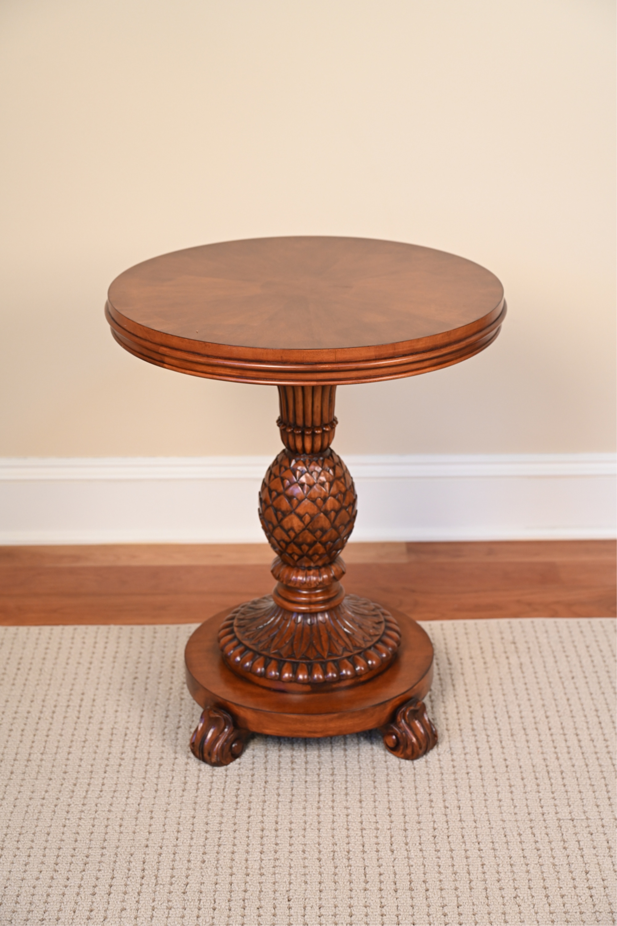 Ethan Allen ETHAN ALLEN PINEAPPLE SIDE TABLE MutualArt