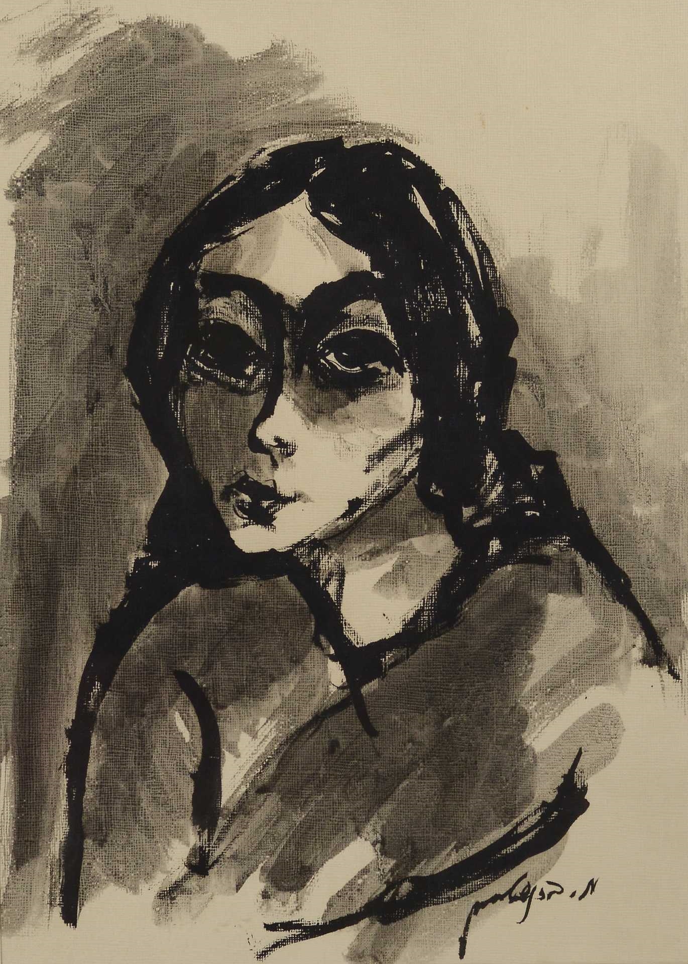 Moshe Bernstein | Lady in black | MutualArt