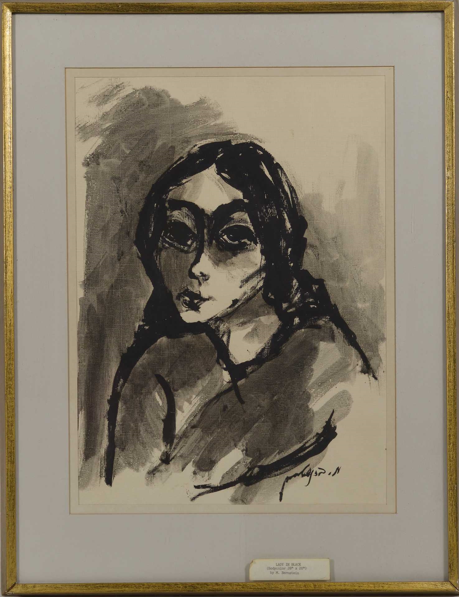 Moshe Bernstein | Lady in black | MutualArt
