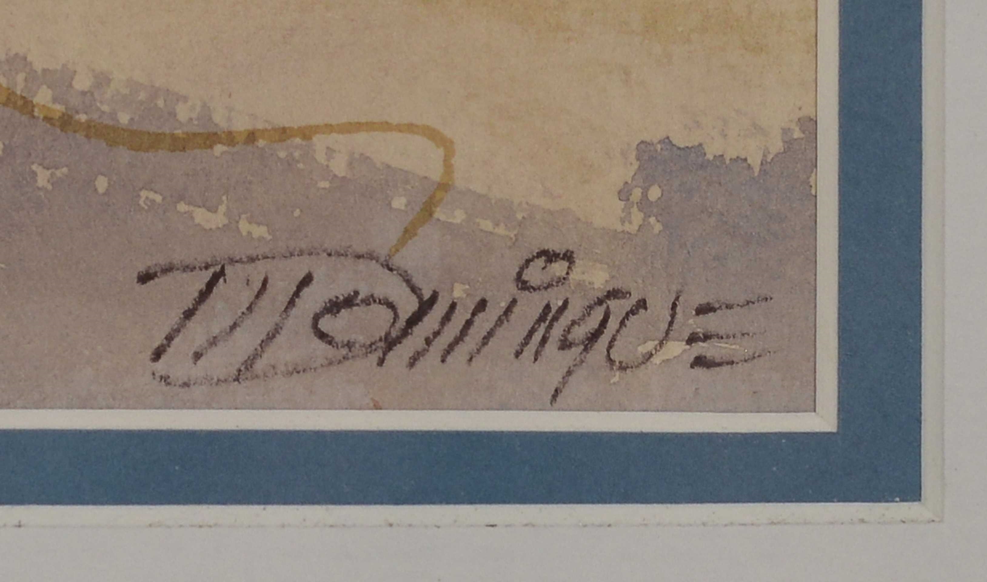 Artwork by Maurice Domingue, Domingue, Maurice - Église, Made of Watercolour on paper