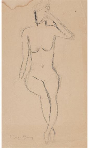 Naked Woman by Diego Rivera, circa 1990