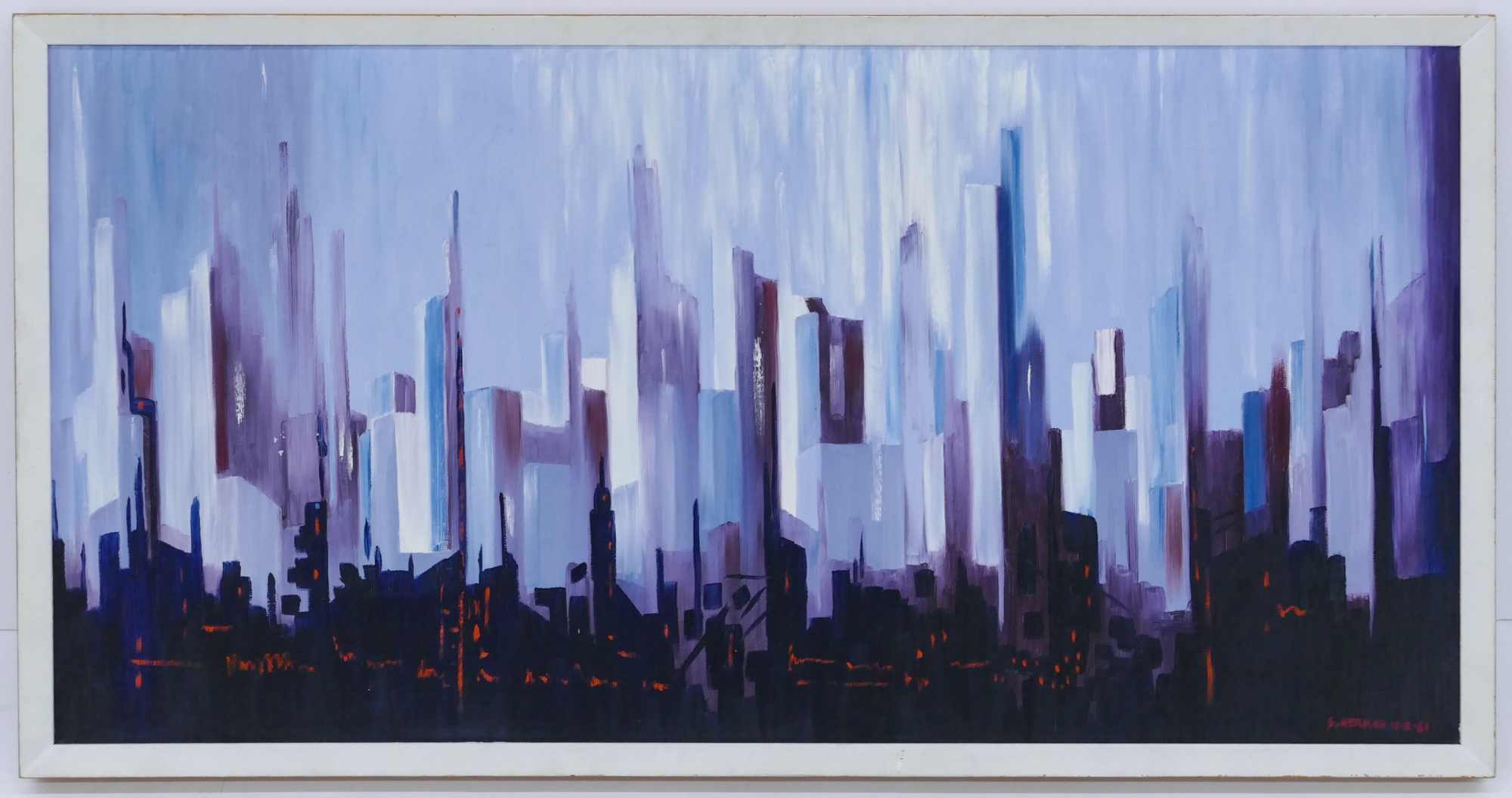 Artwork by Steven Herman, CITY, Made of Oil on Canvas