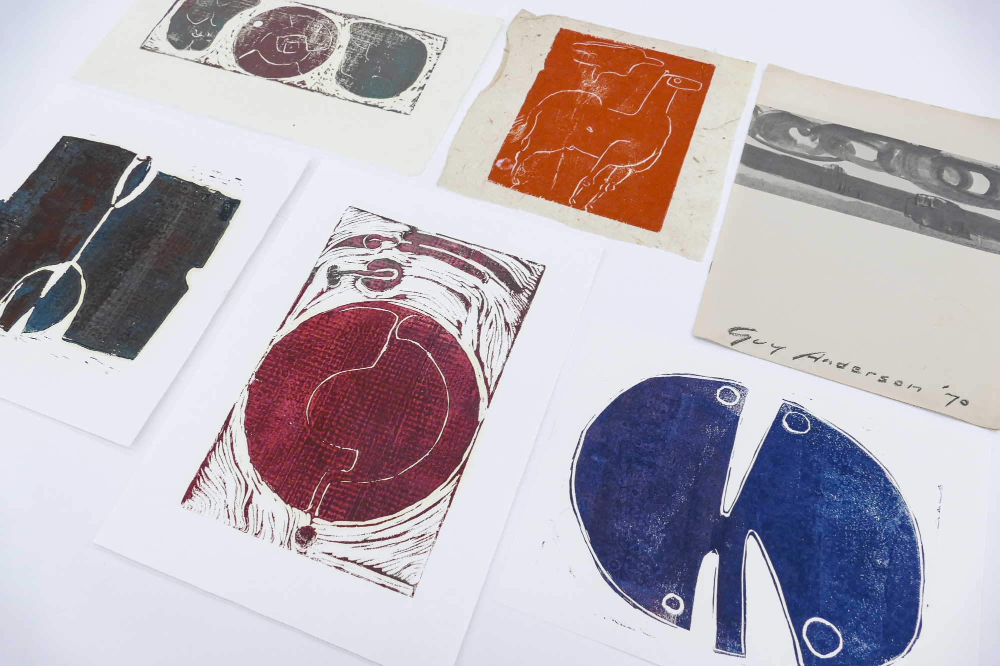 Guy Anderson | 5PC GUY ANDERSON ABSTRACT (1970) | MutualArt