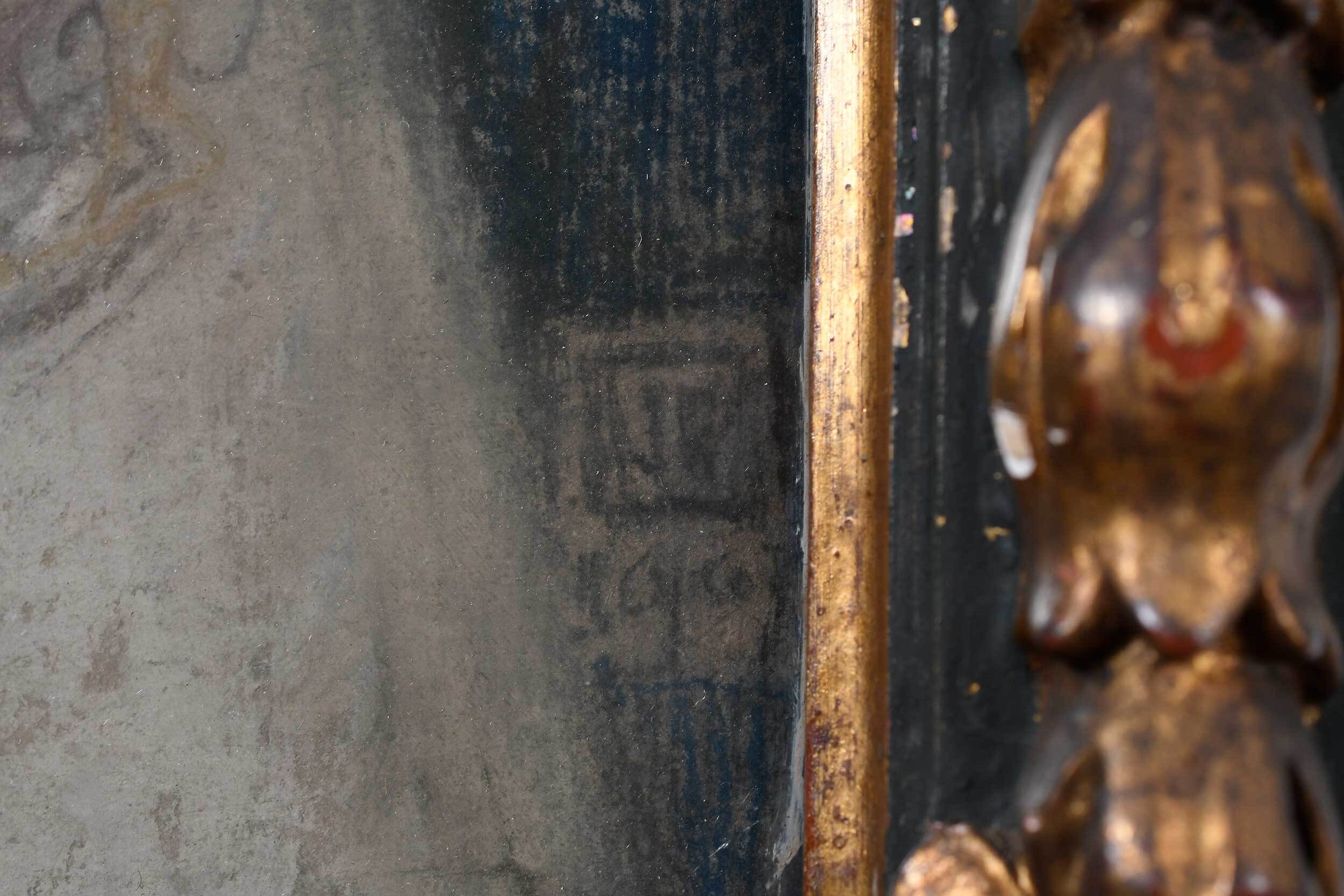 Artwork by John Herman Recknagel, Pre-Raphaelite Portrait  of a Young Girl with Red Hair, Made of pastel on paper