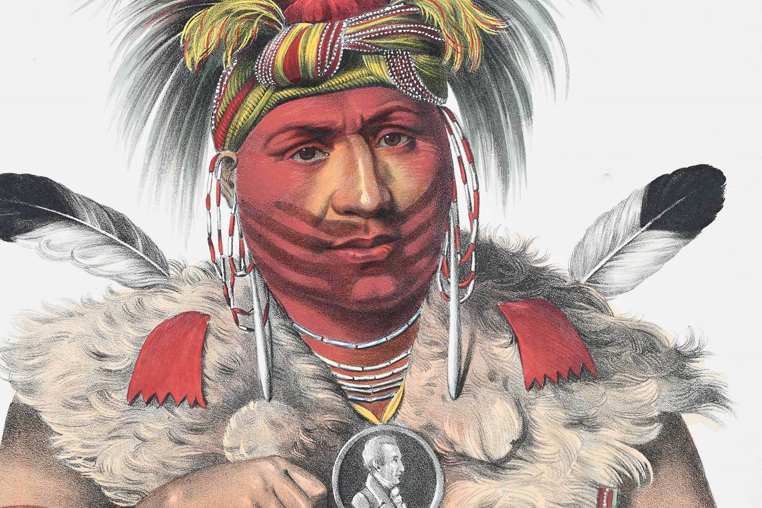 Thomas McKenney & James Hall | Two McKenney and Hall Native American ...