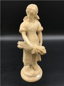 A sculpture in alabaster - A. Morot