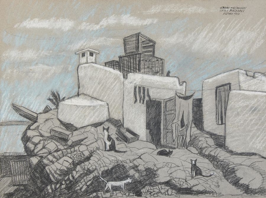 Artwork by Georg Magnusson, Baleares, Made of Mixed media