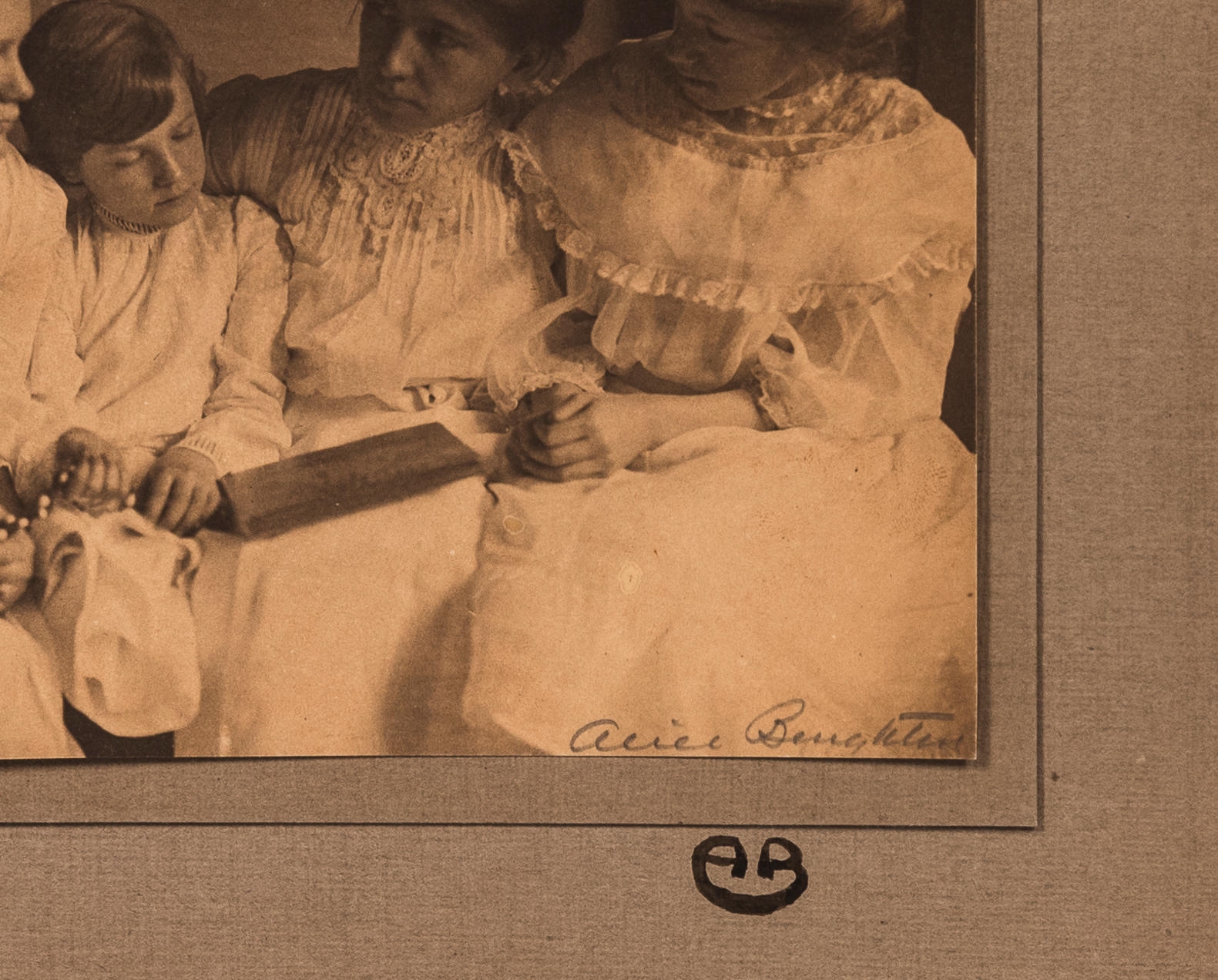 Artwork by Alice Boughton, Charlotte Vetter Gulick and Her Girls, Made of Platinum print