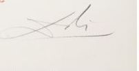 Salvador Dalí signature on Photolithograph in colors on Fabrico Classico paper, 1966.