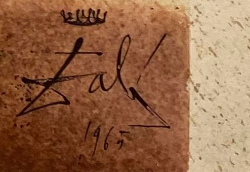 Salvador Dalí signature.