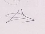 Salvador Dalí signature on Drypoint with pochoir, 1974.