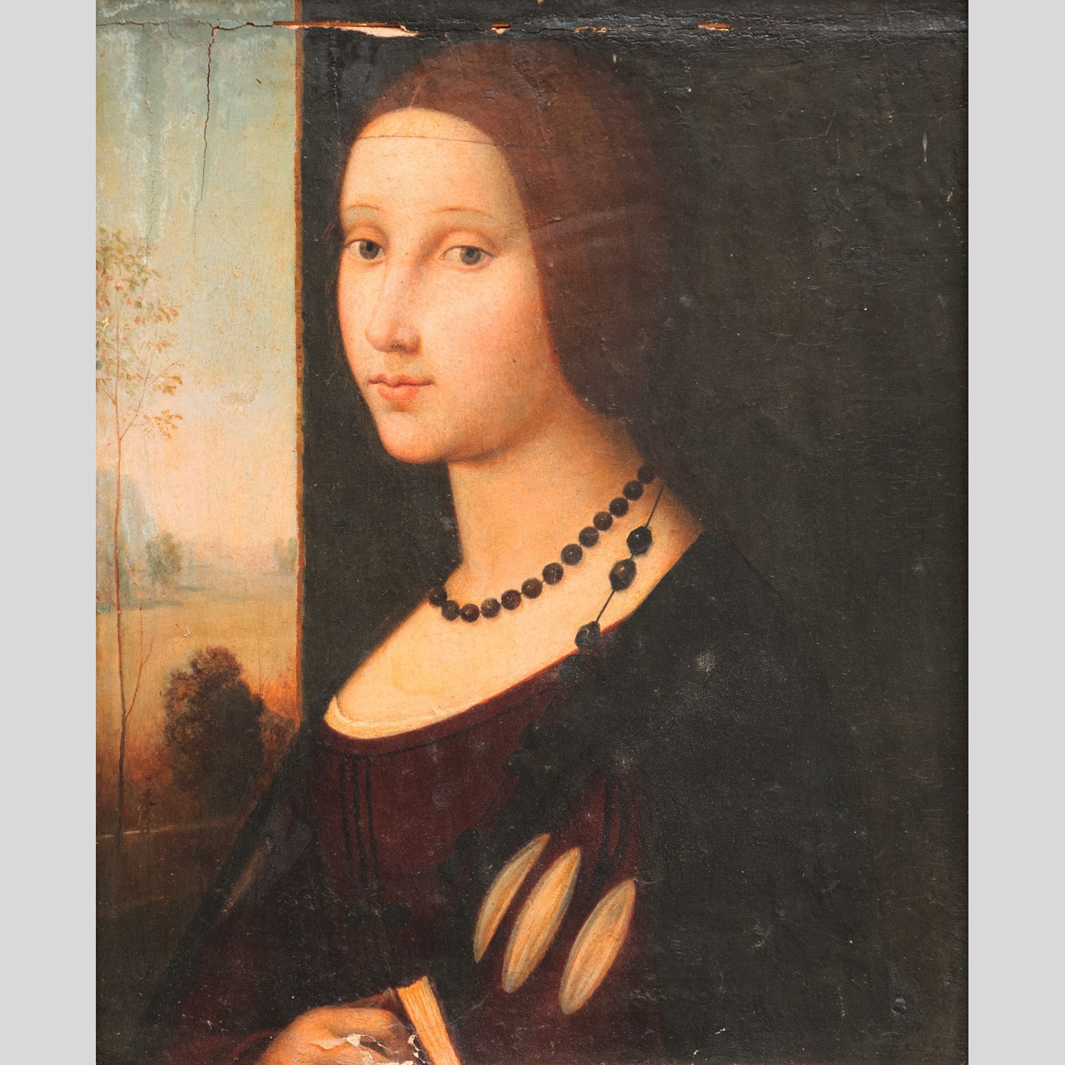 Portrait of Caterina Kosaca Kotrmomanic Queen of Bosnia (1425-1478) - Domenico Panetti