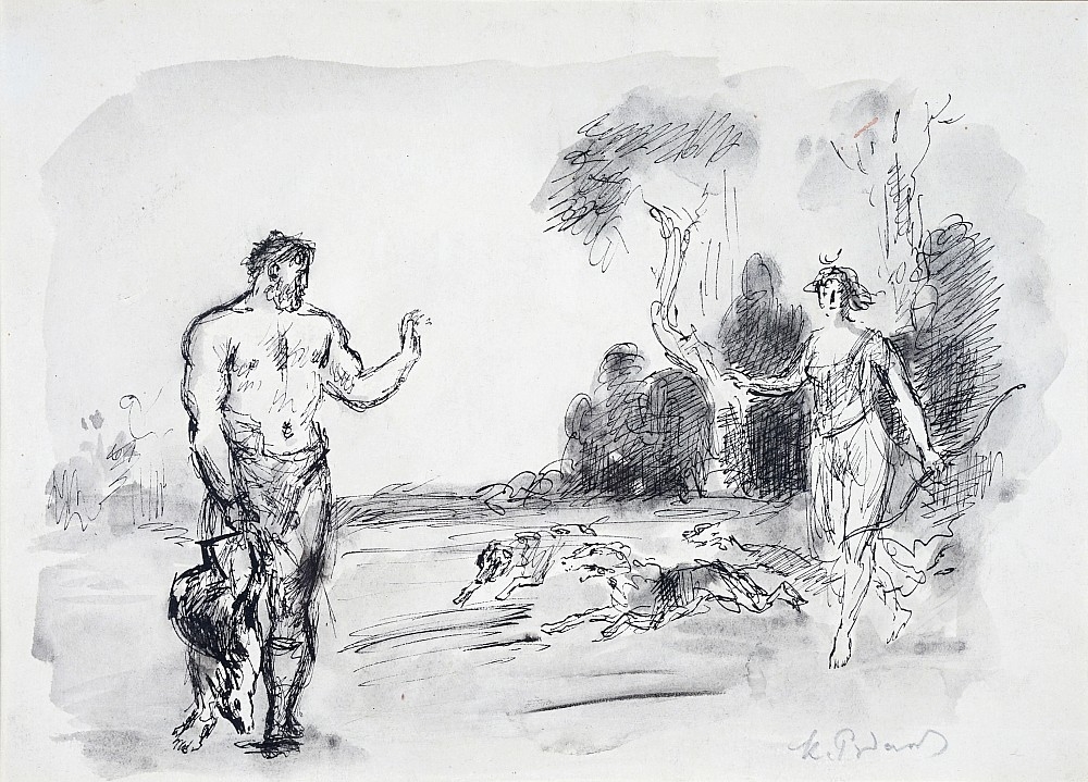 Konstantin Ivanovich Rudakov | Diana and Aktaion, 2nd quarter of the ...