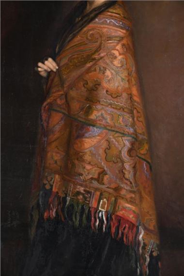 Spanish School, 20th Century | WOMAN WITH A SHAWL (1905) | MutualArt