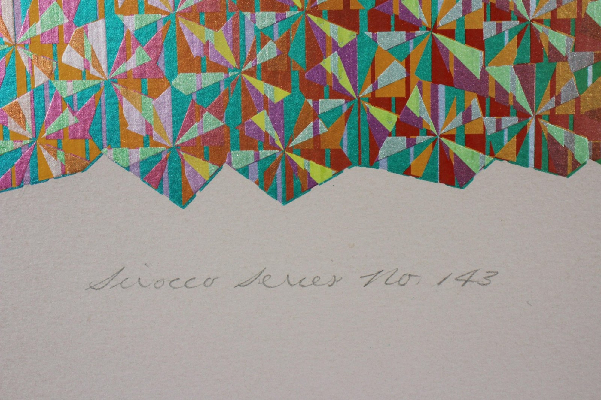 Artwork by Edward Hansen, SIROCCO SERIES NO. 143, Made of screenprint