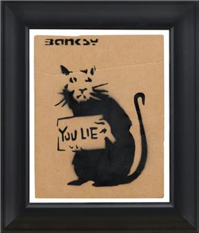 Banksy | Rat. You lie (2015) | MutualArt