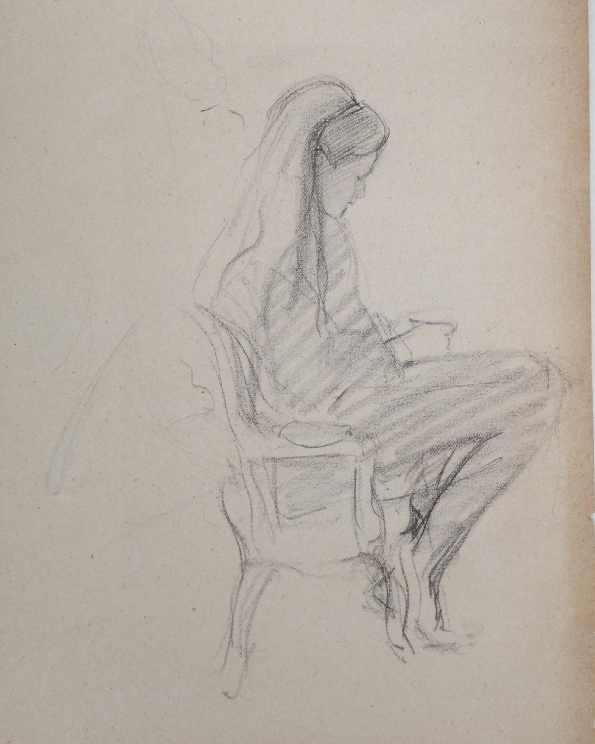 Anne Fletcher | seated girl | MutualArt