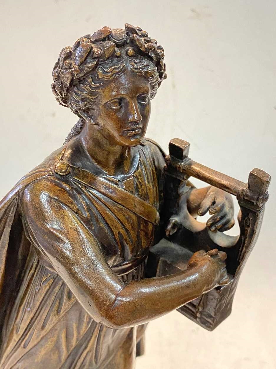 Artwork by Morelli & Rinaldi, model of Erato, Made of bronze