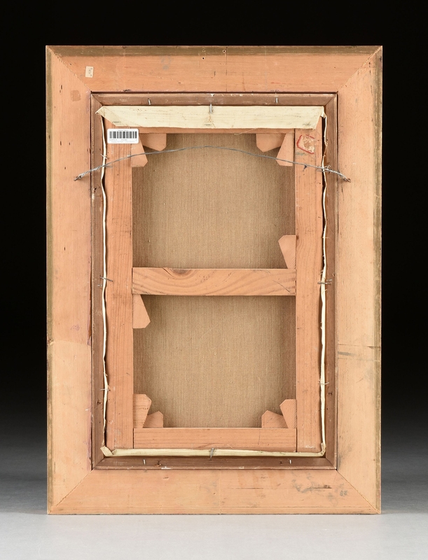 Artwork by Pierre-Eugene Dairin, Fisherman and His Dog, Made of oil on canvas