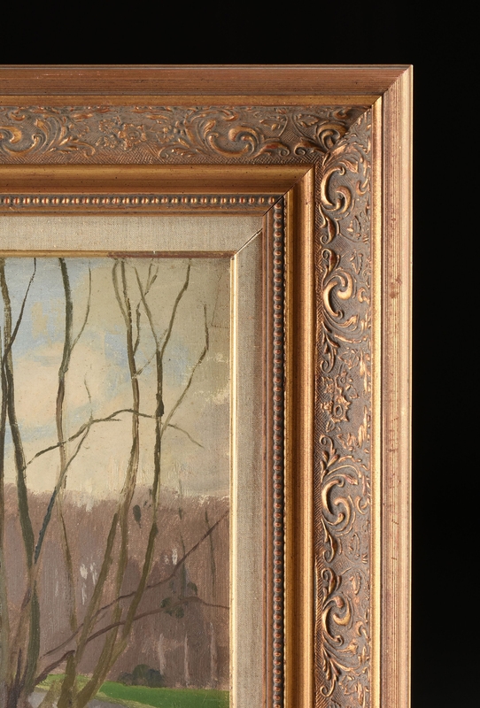 Artwork by Pierre-Eugene Dairin, Fisherman and His Dog, Made of oil on canvas