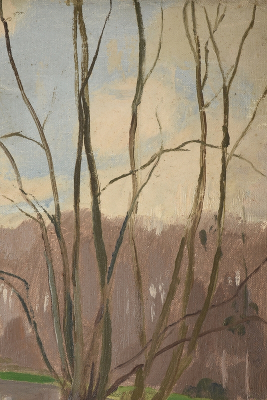 Artwork by Pierre-Eugene Dairin, Fisherman and His Dog, Made of oil on canvas