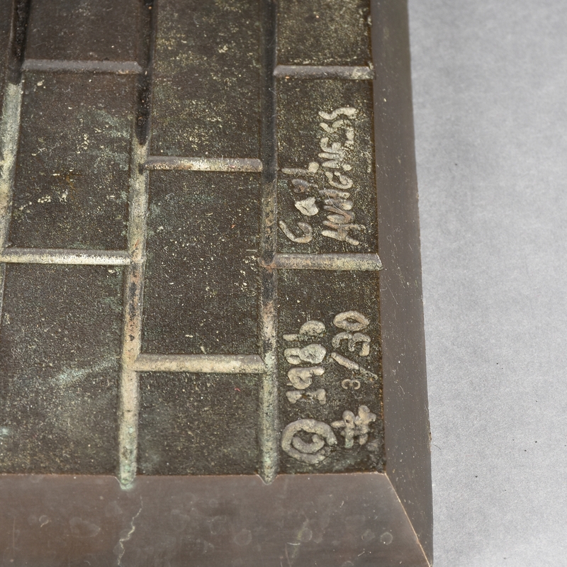 Artwork by Carl Hungness, Ralph DePalma's 1912 Indianapolis 500 Defeat, Made of patinated bronze