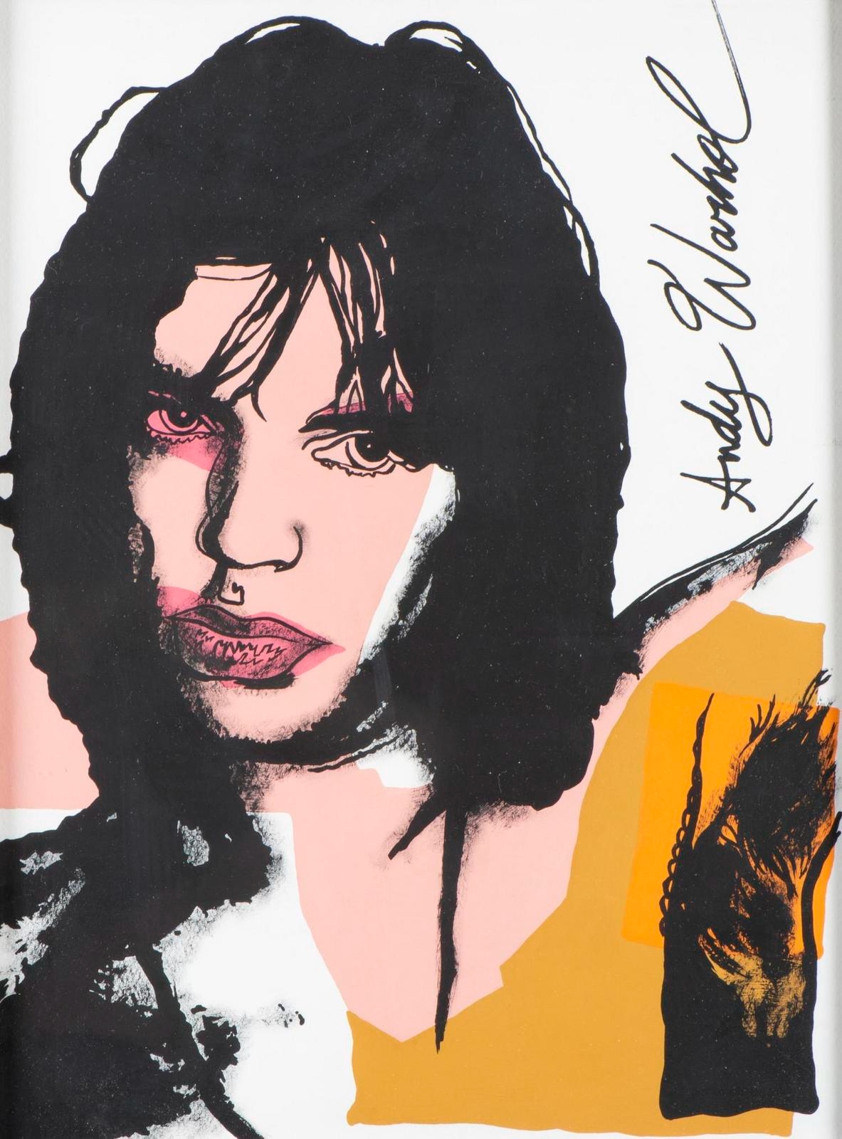 Mike Jagger by Andy Warhol