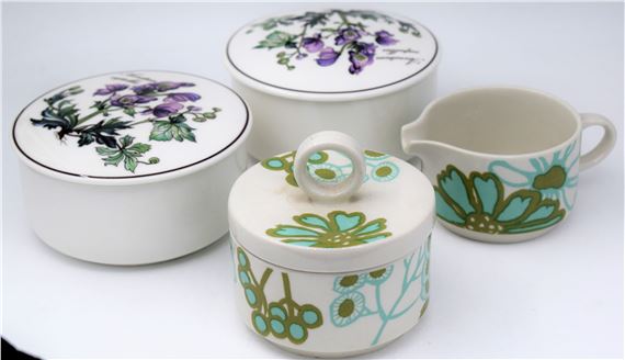 2 Round candy of the Botanica line by Villeroy & Boch, Christine Reuter, 70s