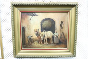 Feeding the Horses - Lamb van Den Berg