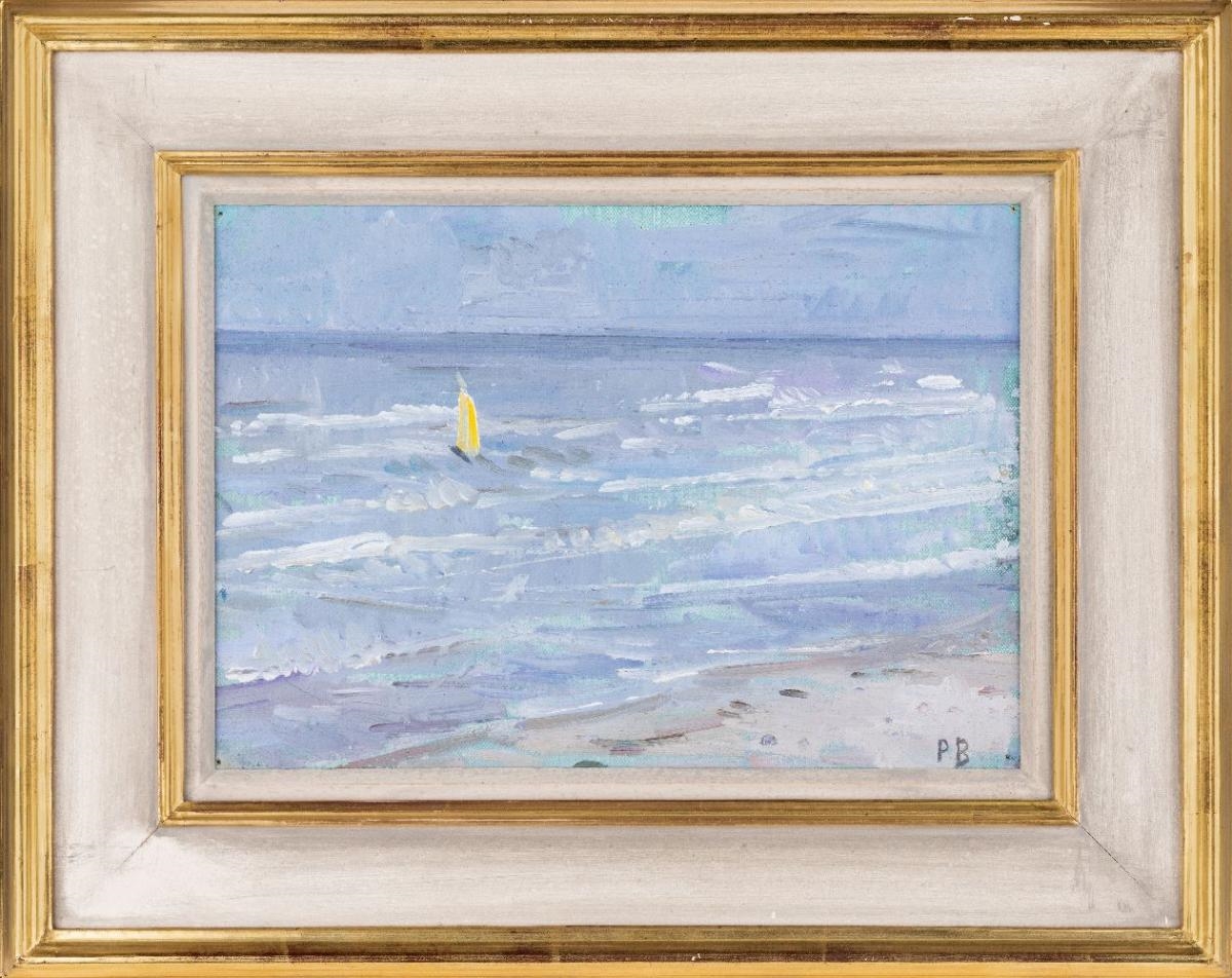 Paul Barton Seascape with boat MutualArt
